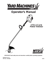 Yard Machines LT31C User manual