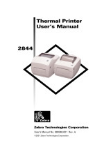 Zebra Technologies 2844 Printer User manual