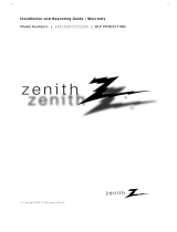 Zenith Z44SZ80 User manual