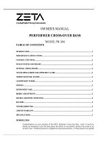 ZETA Music Systems PB-304 User manual