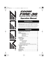 Zoom FIRE-36 User manual