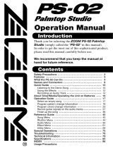 Zoom PS-02 User manual