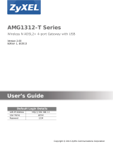 ZyXEL Communications AMG1312-T Series User manual