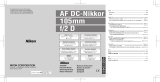 Nikon AF DC-NIKKOR 105MM F-2 D User manual