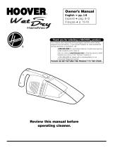 Hoover WET DRY HANDVAC User manual