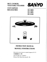 Sanyo EC-503 - Rice Cooker And Vegetable Steamer User manual