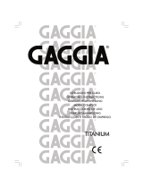 Gaggia Titanium Owner's manual
