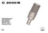 AKG C 2000 B Owner's manual