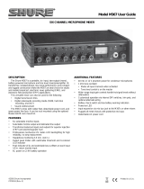 Shure M367 User manual