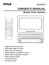PYLE Audio PLTVD7P User manual