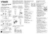 VTech 2-Line Expandable Cordless Phone System with Digital Answering System and Caller ID User manual