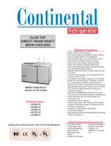 Continental Refrigerator KC50-CT User manual