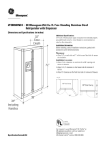 GE ZFSB26DNSS Specification