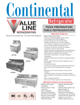 Continental Refrigerator R-404A User manual