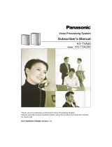 Panasonic kx tv a54 User manual