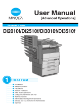 Minolta Di3010f User manual
