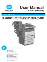 Minolta Di2510f User manual