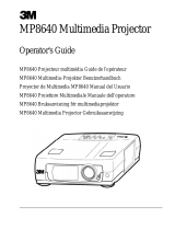3M MP8640 User manual