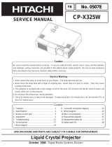 Hitachi CP-X325W User manual