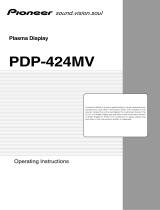 Pioneer PDP 424MV User manual