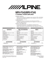 Alpine MRV-F545 User manual
