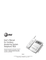 AT&T TL 7610 User manual