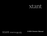 Xtant X1001 User manual