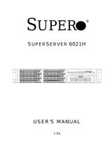 Supermicro SUPERSERVER 6021H User manual