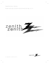 Zenith Z26LZ5R - 26" Widescreen Flat Panel HD-Ready LCD TV Operating instructions