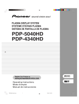 Pioneer PDP 4340HD User manual