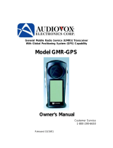 Audiovox GMR-GPS User manual