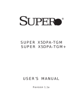 Supermicro X5DPA-TGM User manual