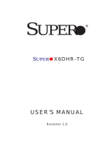 Supermicro Super X6DHR-TG User manual