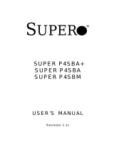 Supermicro SUPER P4SBM User manual