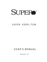 Supermicro X5DPL-TGM User manual