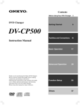 ONKYO DV-CP500 User manual