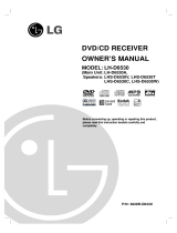 LG LH-D6530A Owner's manual