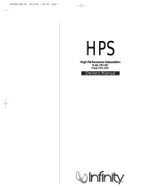 Infinity HPS-500 User manual