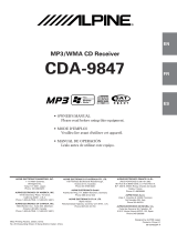 Alpine CDA-9847 User manual