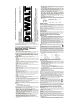 DeWalt DC500 User manual