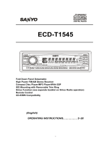 Sanyo ECD-T1545 Operating instructions