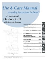 Frigidaire Grill with Electronic Ignition User manual