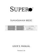 Supermicro SUPERSERVER 6022C User manual