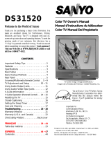 Sanyo DS31520 Owner's manual