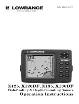 Lowrance X136DF User manual