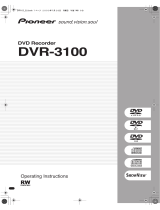 Pioneer DVR-3100 User manual