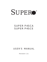 Supermicro P4SCE User manual