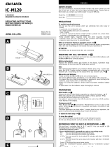 Aiwa IC-M120 Owner's manual