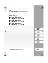 Pioneer DV-373-S User manual