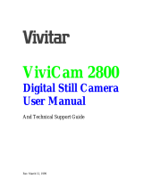 Vivitar Vivicam 2800 User manual